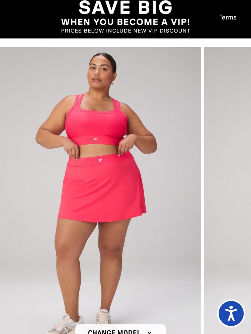 Fabletics Bright Pink Athletic Sports Skort